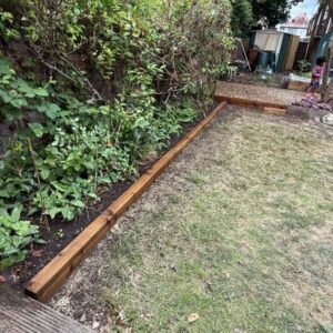 garden sleeper installation