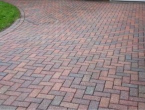 patio and driveway washing with pressure washer